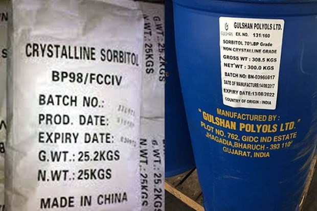 Anti-dumping tax levied on sorbitol products from China, India, Indonesia ảnh 1 Anti-dumping tax levied on sorbitol products from China, India, Indonesia ảnh 1