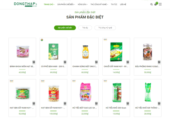 Dong Thap launches agricultural products website ảnh 1 Dong Thap launches agricultural products website ảnh 1