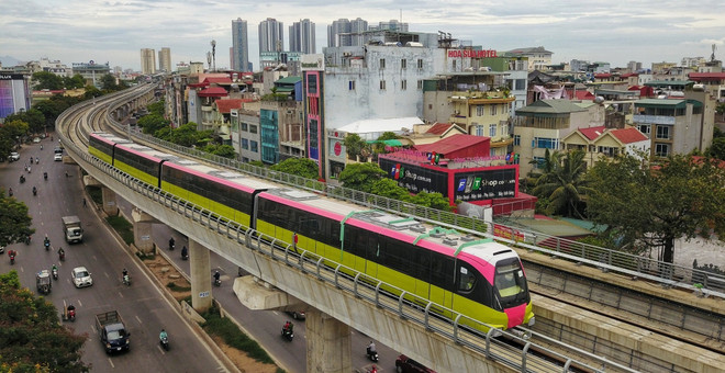 Hanoi urban metro line’s elevated section commissioned ảnh 1