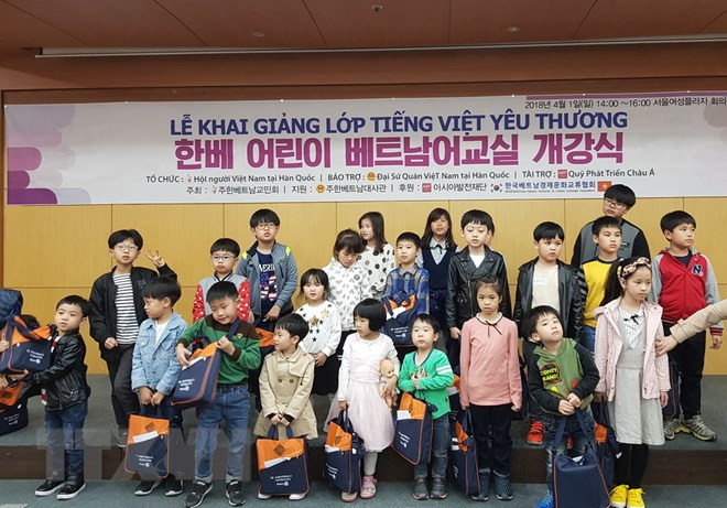 Vietnamese classes opened for children of Vietnam – RoK families ảnh 1