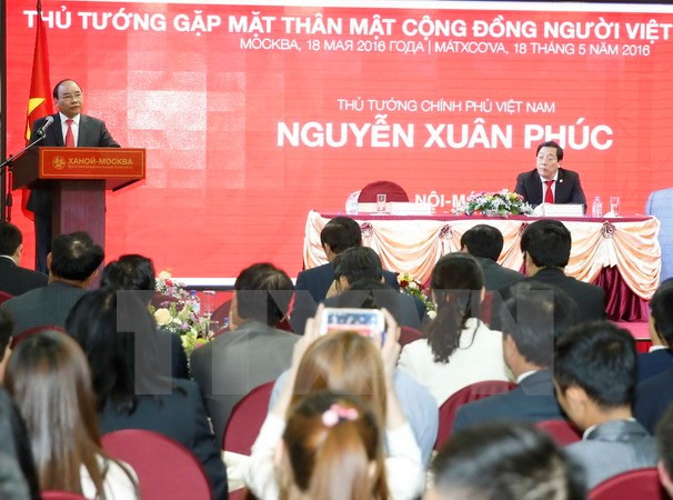PM meets Vietnamese community in Russia ảnh 1 PM meets Vietnamese community in Russia ảnh 1