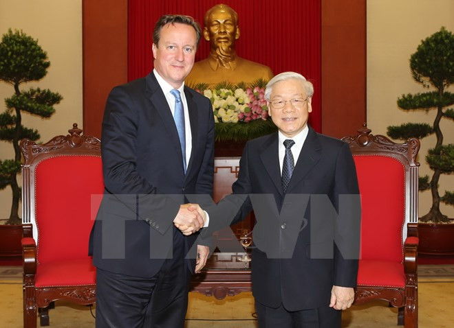 Party chief welcomes UK Prime Minister ảnh 1