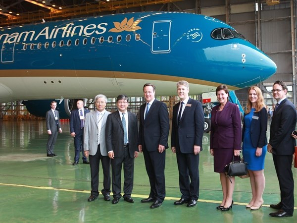 UK PM calls at Vietnam Airlines’ A350 aircraft fleet ảnh 1 UK PM calls at Vietnam Airlines’ A350 aircraft fleet ảnh 1