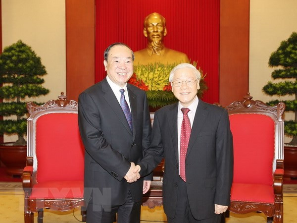 Party chief welcomes delegation from Communist Party of China ảnh 1 Party chief welcomes delegation from Communist Party of China ảnh 1