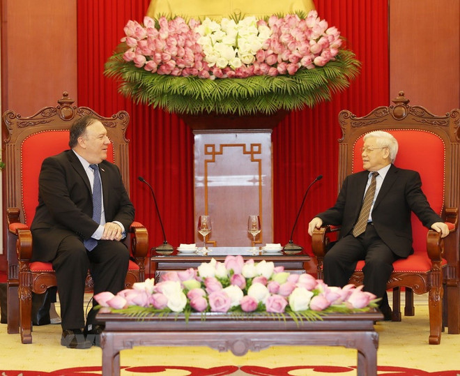 Party chief receives US Secretary of State ảnh 1 Party chief receives US Secretary of State ảnh 1