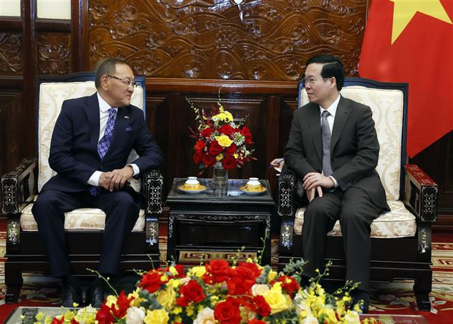 President receives Kazakh Ambassador in Hanoi ảnh 2 President receives Kazakh Ambassador in Hanoi ảnh 2