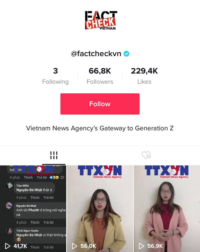 VNA’s fact-checking channel honoured at TikTok Awards Vietnam ảnh 2 VNA’s fact-checking channel honoured at TikTok Awards Vietnam ảnh 2