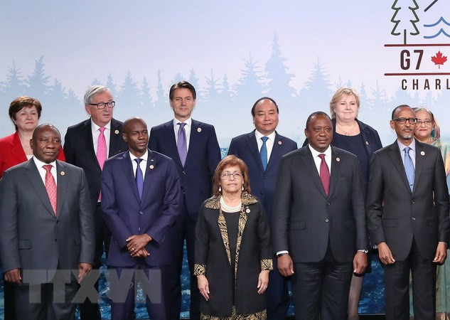 PM stresses int’l cooperation in climate change combat at G7 Outreach Summit ảnh 1 PM stresses int’l cooperation in climate change combat at G7 Outreach Summit ảnh 1