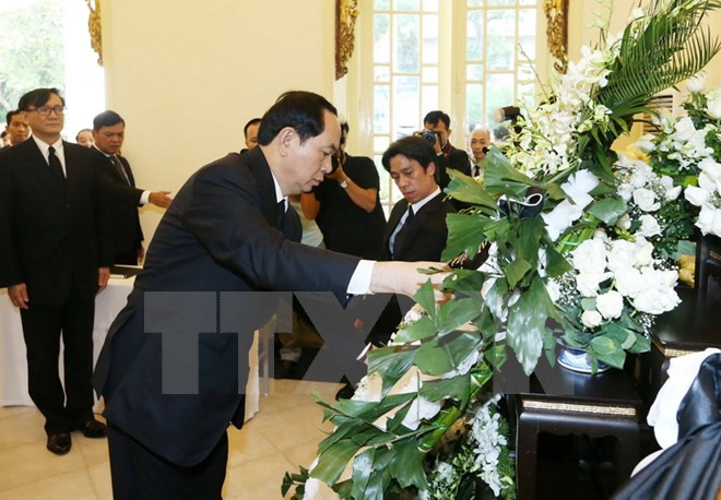 President pays tribute to late Thai King ảnh 1