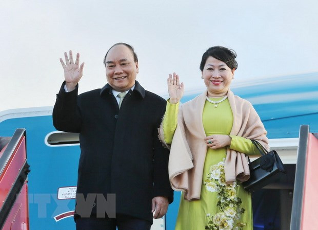PM arrives in Copenhagen for PG4 Summit, Denmark visit ảnh 1