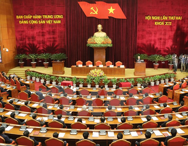 Party Central Committee closes second meeting ảnh 1 Party Central Committee closes second meeting ảnh 1