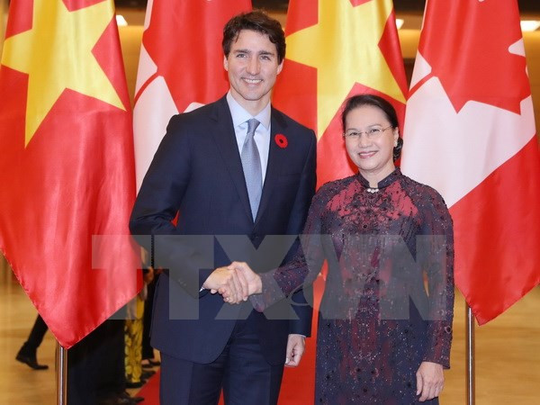Top legislator applauds Vietnam-Canada comprehensive partnership ảnh 1 Top legislator applauds Vietnam-Canada comprehensive partnership ảnh 1