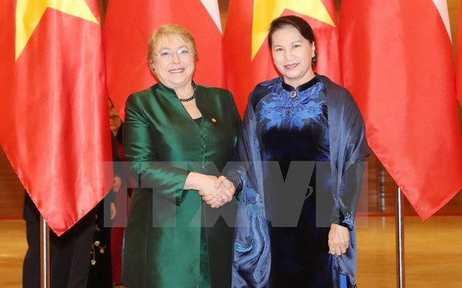 NA Chairwoman hosts Chilean President ảnh 1 NA Chairwoman hosts Chilean President ảnh 1