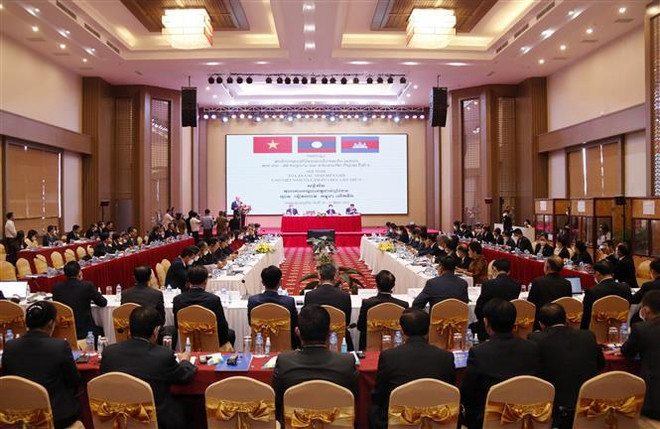 Laos, Vietnam, Cambodia convene sixth court conference ảnh 1