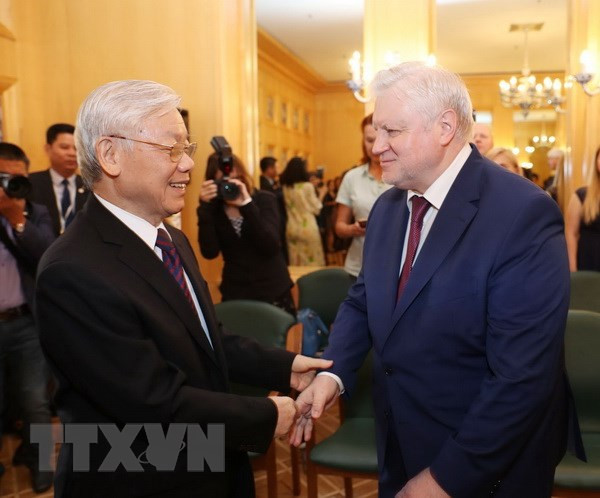 Party leader meets with Chairman of A Just Russia party ảnh 1