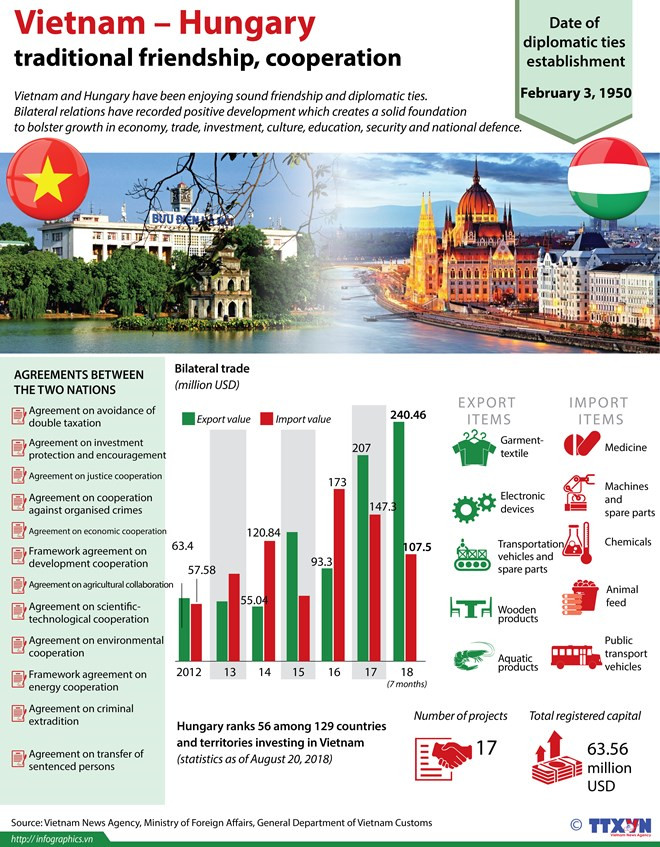 Vietnam-Hungary economic ties have large room to grow ảnh 1 Vietnam-Hungary economic ties have large room to grow ảnh 1