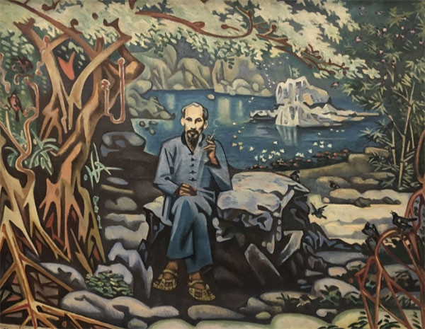 Online painting exhibition features August Revolution victory ảnh 1 Online painting exhibition features August Revolution victory ảnh 1