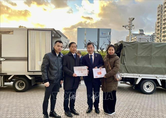 Vietnamese community in Japan sends more relief to quake-affected people ảnh 1 Vietnamese community in Japan sends more relief to quake-affected people ảnh 1