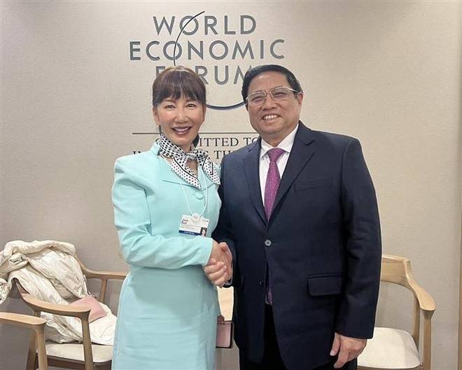 PM receives leaders of world leading businesses in Davos ảnh 3 PM receives leaders of world leading businesses in Davos ảnh 3