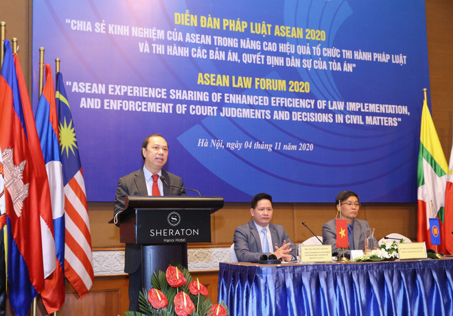 Justice ministry hosts online ASEAN Law Forum 2020 ảnh 1 Justice ministry hosts online ASEAN Law Forum 2020 ảnh 1