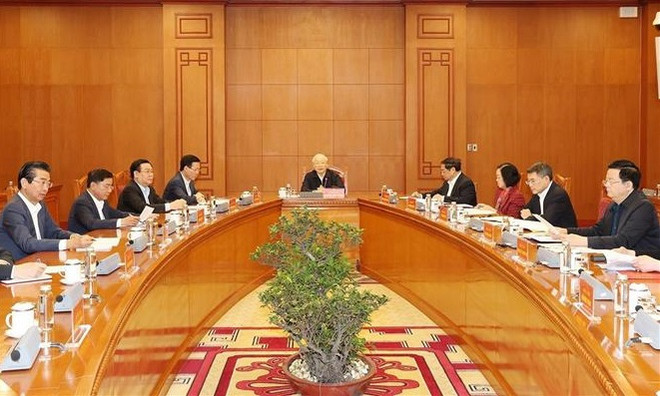 Party leader chairs meeting of personnel sub-committee of 14th National Congress ảnh 2 Party leader chairs meeting of personnel sub-committee of 14th National Congress ảnh 2