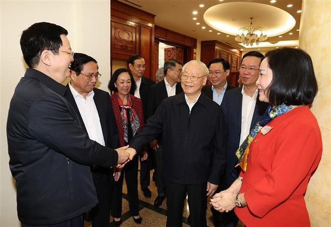 Party leader chairs meeting of personnel sub-committee of 14th National Congress ảnh 1 Party leader chairs meeting of personnel sub-committee of 14th National Congress ảnh 1
