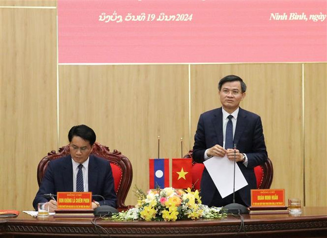Ninh Binh, Laos’ Oudomxay strengthen cooperation relations ảnh 1 Ninh Binh, Laos’ Oudomxay strengthen cooperation relations ảnh 1