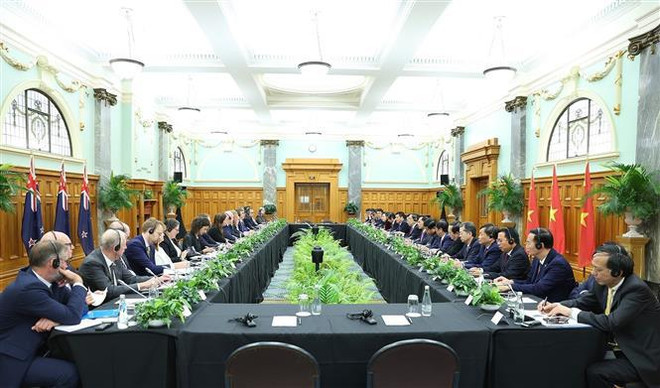Vietnamese, New Zealand PMs outline major orientations for stronger ties ảnh 2