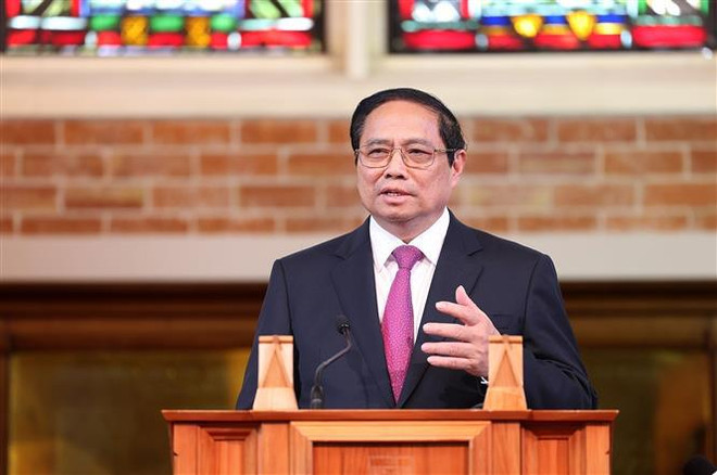 PM delivers policy speech at Victoria University of Wellington ảnh 1 PM delivers policy speech at Victoria University of Wellington ảnh 1