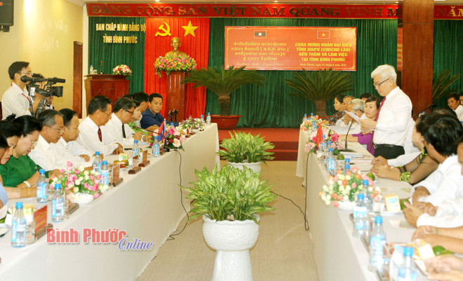 Binh Phuoc, Lao province step up cooperation ảnh 1 Binh Phuoc, Lao province step up cooperation ảnh 1