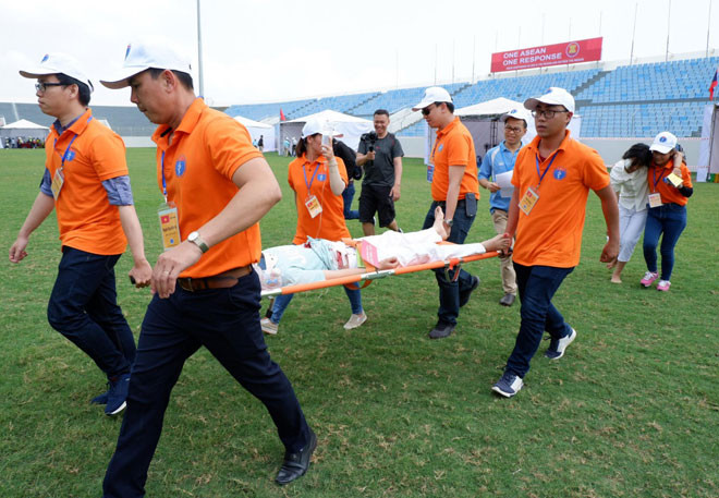 ASEAN, Japan medical teams join disaster response drill ảnh 1 ASEAN, Japan medical teams join disaster response drill ảnh 1