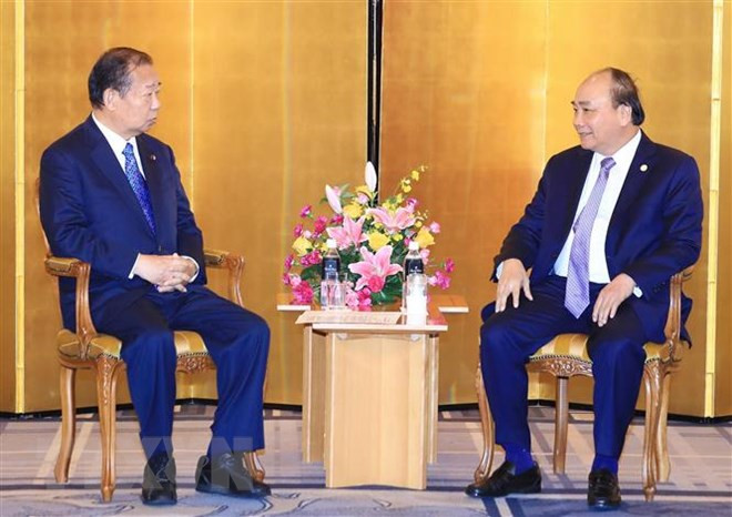 PM receives Japan-Vietnam Friendship Parliamentary Alliance Chairman ảnh 1