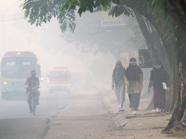Indonesia haze pollution spreads to southern Philippines ảnh 1