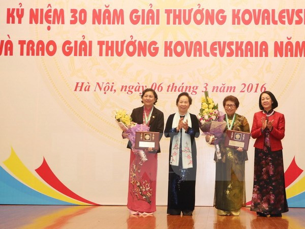 Kovalevskaya awards honour Vietnamese female scientists ảnh 1