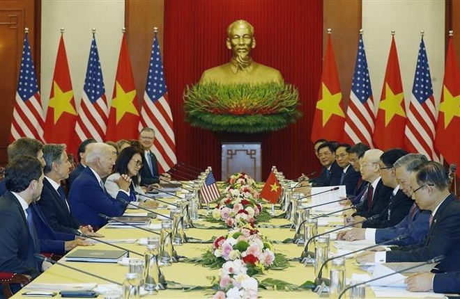 Vietnam, US issue Joint Leaders’ Statement ảnh 2