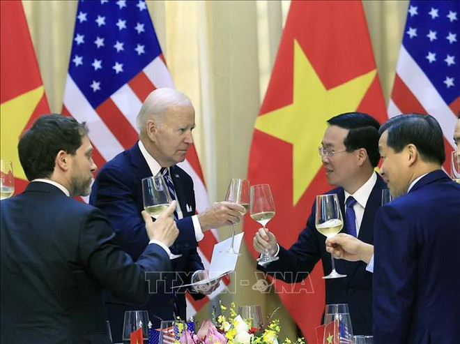 President Vo Van Thuong hosts banquet for US President Biden ảnh 3 President Vo Van Thuong hosts banquet for US President Biden ảnh 3