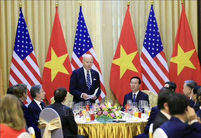 President Vo Van Thuong hosts banquet for US President Biden ảnh 2 President Vo Van Thuong hosts banquet for US President Biden ảnh 2