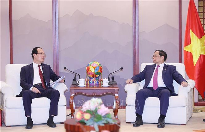 PM meets leaders of Chinese conglomerates ảnh 2