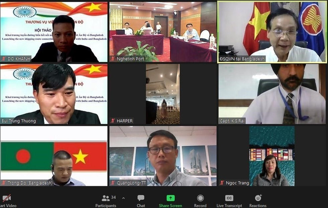 Shipping route connecting central Vietnam, India inaugurated ảnh 1