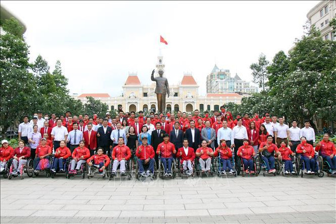 Vietnamese flag flies at 2022 ASEAN Para Games ảnh 1 Vietnamese flag flies at 2022 ASEAN Para Games ảnh 1