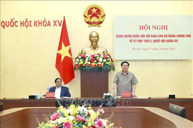 Conference discusses agenda for 15th NA’s sixth session ảnh 2