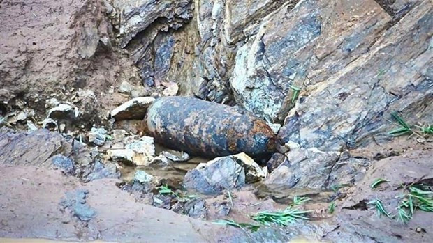 Wartime bomb in Yen Bai safely defused ảnh 1 Wartime bomb in Yen Bai safely defused ảnh 1