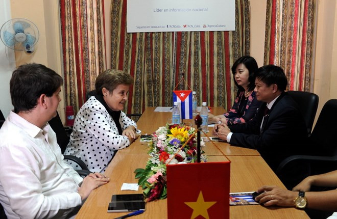 Vietnam News Agency steps up partnership with Prensa Latina, ACN ảnh 2