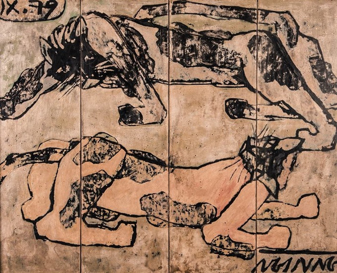 Lacquer painting breaks domestic auction record ảnh 1