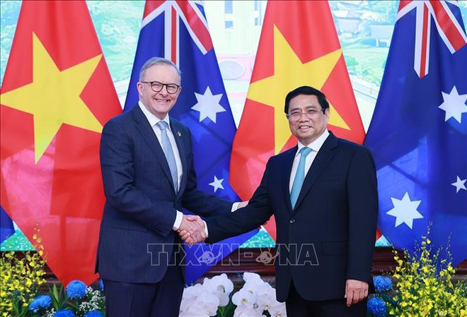 Vietnamese, Australian PMs announce talks outcomes ảnh 1 Vietnamese, Australian PMs announce talks outcomes ảnh 1