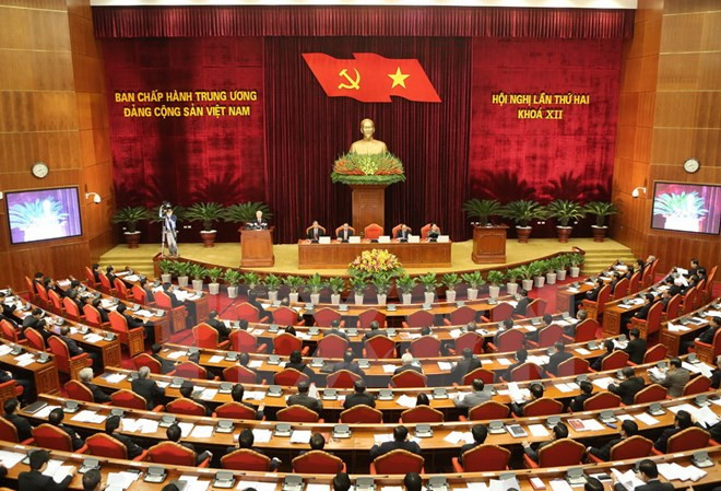 First working day of Party Central Committee’s 2nd plenum ảnh 1 First working day of Party Central Committee’s 2nd plenum ảnh 1
