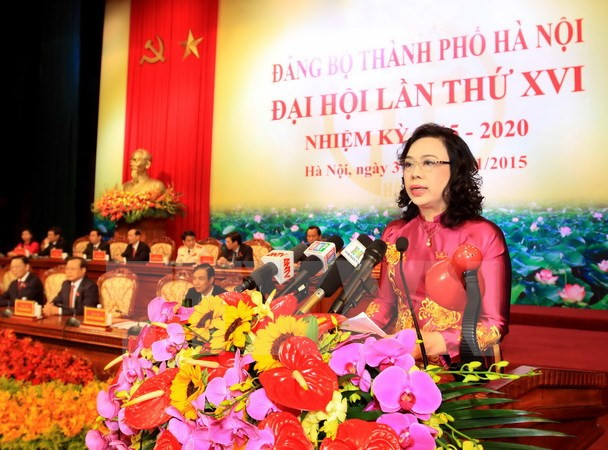 Hanoi wraps up 16th municipal Party Congress ảnh 1