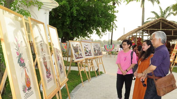 Hue exhibition showcases Vietnam’s folk paintings ảnh 1 Hue exhibition showcases Vietnam’s folk paintings ảnh 1