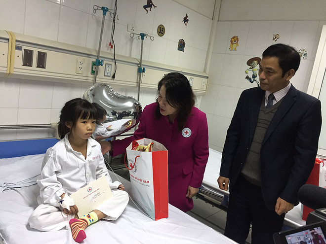 Tet gifts offered to impoverished child patients ảnh 1 Tet gifts offered to impoverished child patients ảnh 1