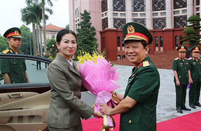 Vietnamese, Cambodian armies’ women enhance cooperation ảnh 1 Vietnamese, Cambodian armies’ women enhance cooperation ảnh 1